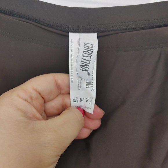 Brown swim skirt size 16 - Picture 5 of 7